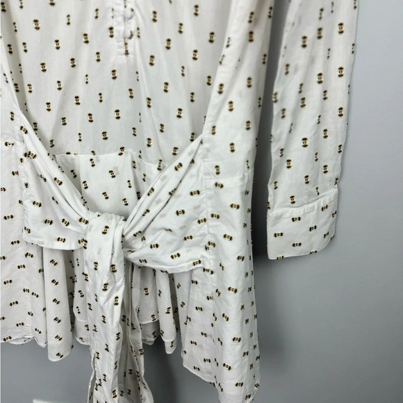 Derek Lam 10 Crosby Button down Long sleeve Shirtdress size 4 - Picture 6 of 14
